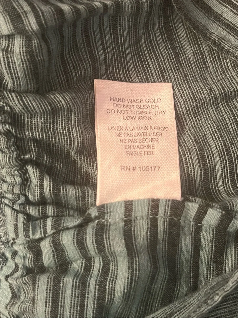 Ulla Johnson Ophelia Teal Striped Cotton Peplum Blouse Size 12